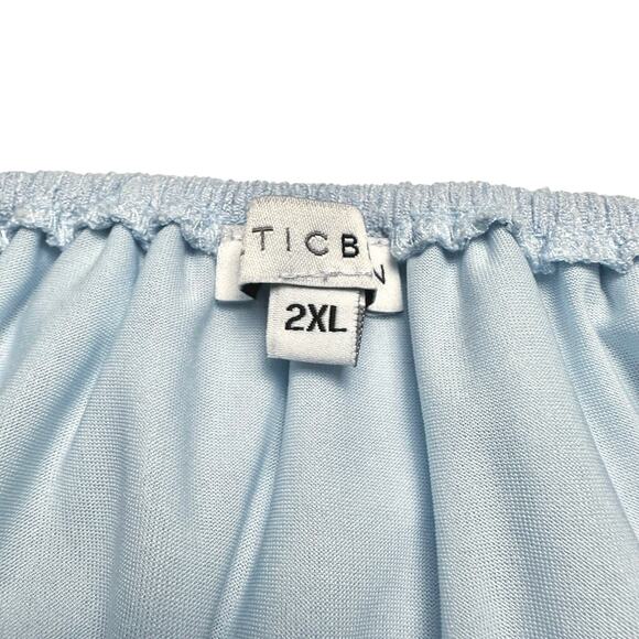 Baltic Born | Women | Lexington Blue Floral Crepe Babydoll Short Dress | 2XL - Picture 8 of 14